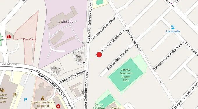 Mapa da localização