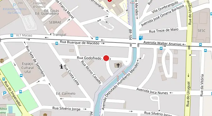 Mapa da localização