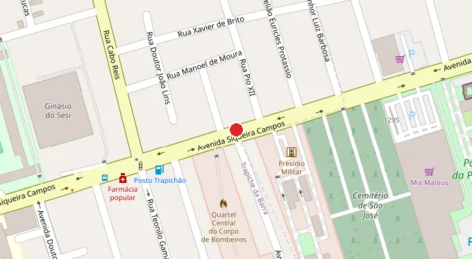 Mapa da localização
