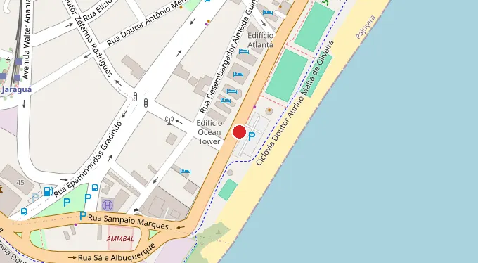 Mapa da localização