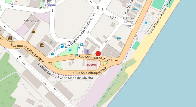 Mapa da localização