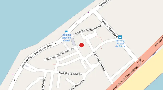 Mapa da localização