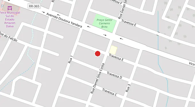 Mapa da localização