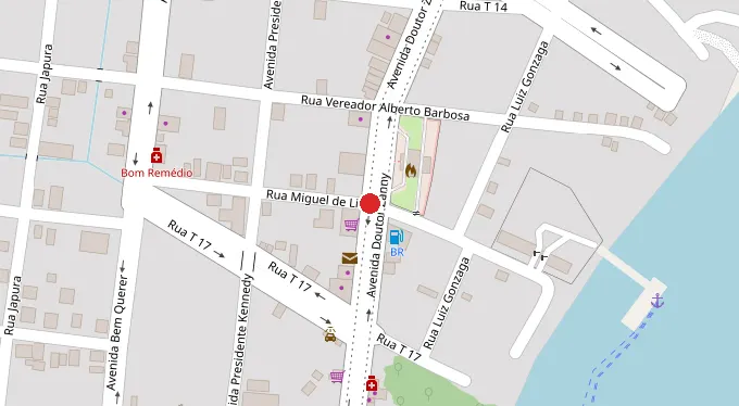 Mapa da localização
