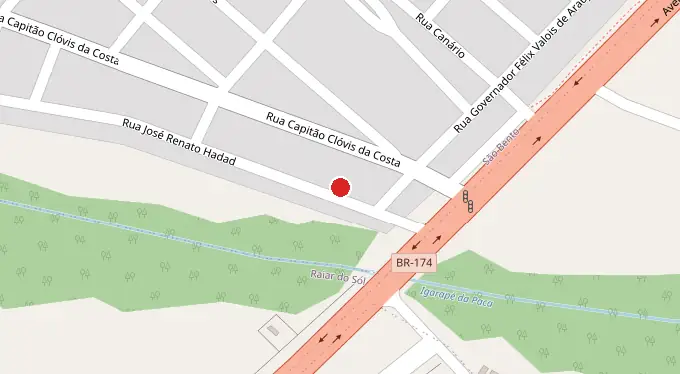 Mapa da localização