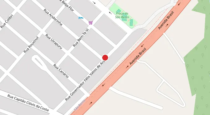 Mapa da localização