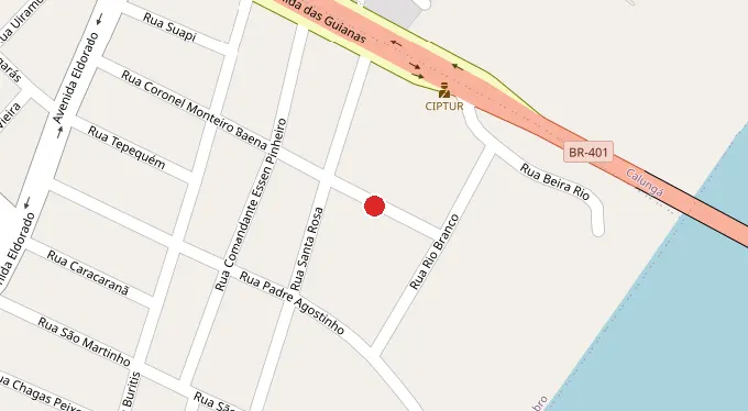 Mapa da localização