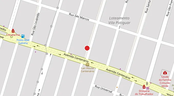 Mapa da localização