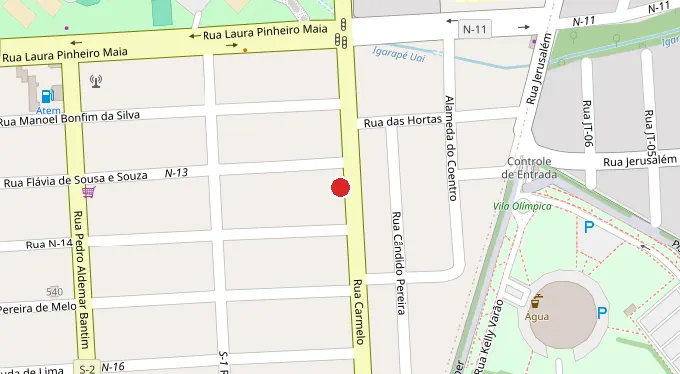 Mapa da localização
