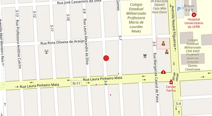 Mapa da localização