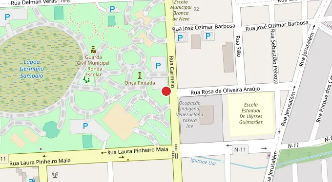 Mapa da localização