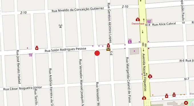 Mapa da localização