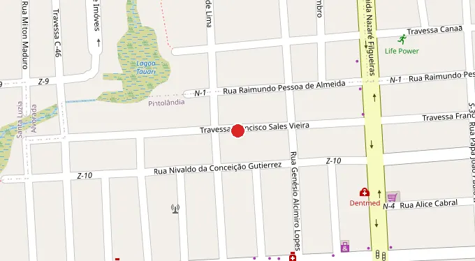 Mapa da localização