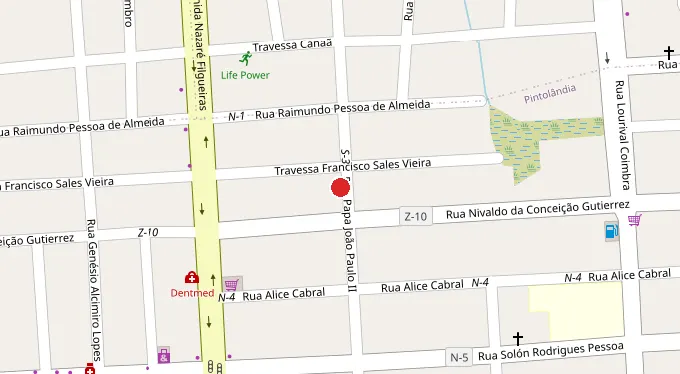 Mapa da localização
