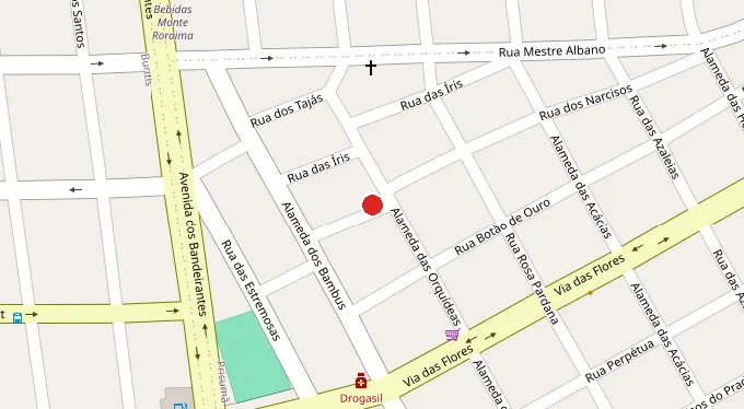 Mapa da localização