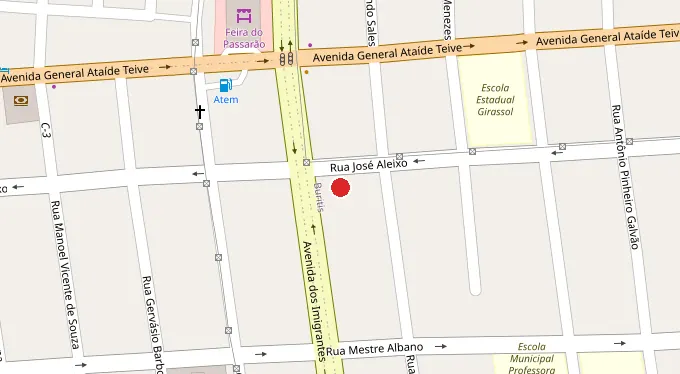 Mapa da localização