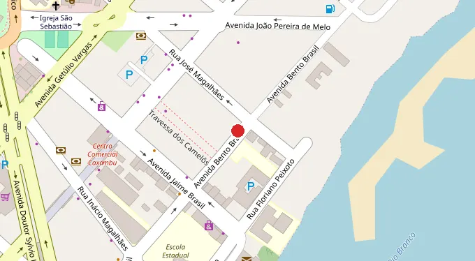 Mapa da localização