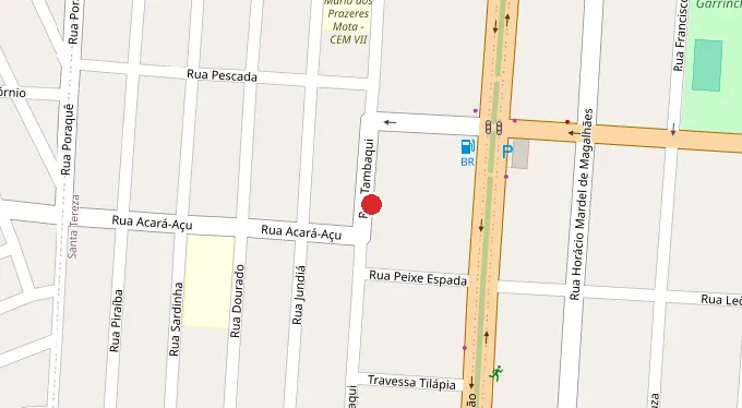Mapa da localização