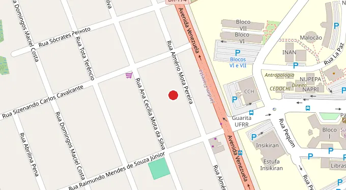 Mapa da localização