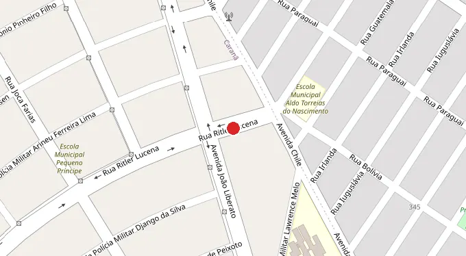 Mapa da localização